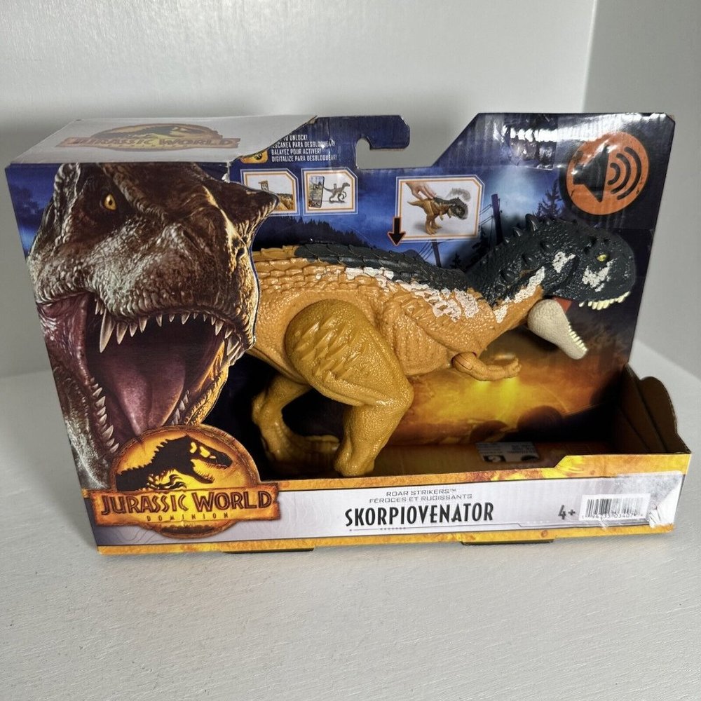 Jurassic World Dominion SKORPIOVENATOR Dinosaur Figure Toy New Animated